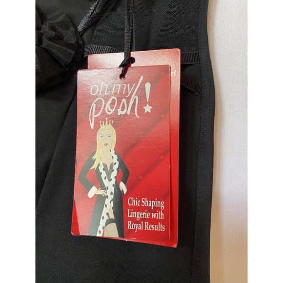 Spanx NWT Girl Short Soft Black Shape Nylon Spandex Womens Large XL strap bag - Picture 2 of 6